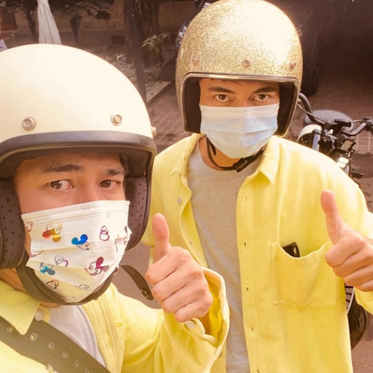 Raffi Ahmad dan Dimas Ramadhan 'kembarannya'. (Instagram/@raffinagita1717)