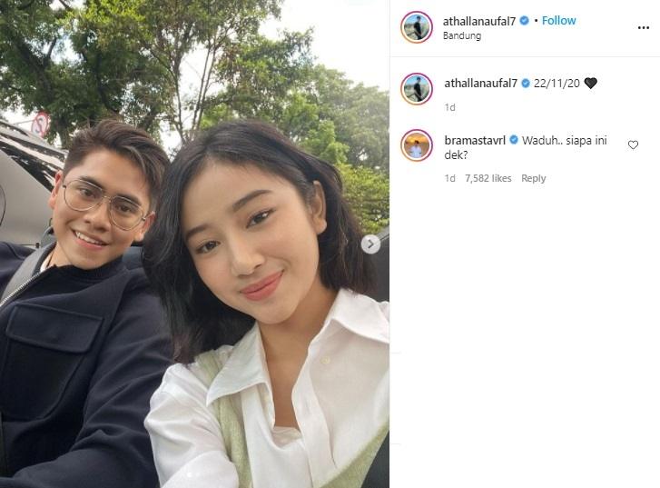 Athalla Naufal dan Ansellma Putri. (Instagram/@athallanaufal7)