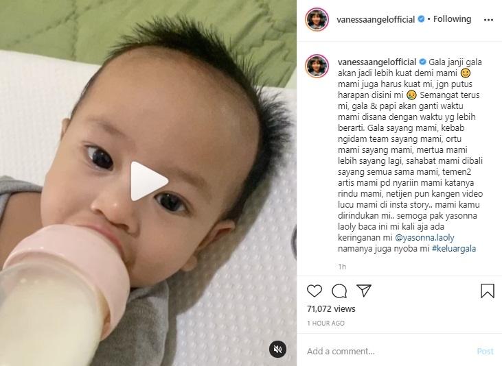 Postingan haru Vanessa Angel. (Instagram/@vanessaangelofficial)