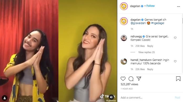 'Kembaran' Nia Ramadhani (Instagram.com/dagelan)