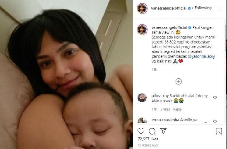 Vanessa Angel dan Gala Sky (Instagram.com/vanessaangelofficial)