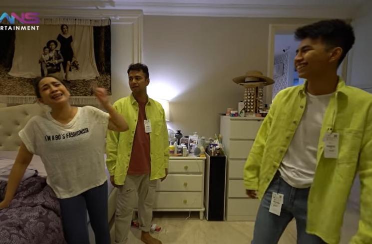 Nagita Slavina, Raffi Ahmad, dan Dimas Ramadhan. (YouTube/Rans Entertainment)