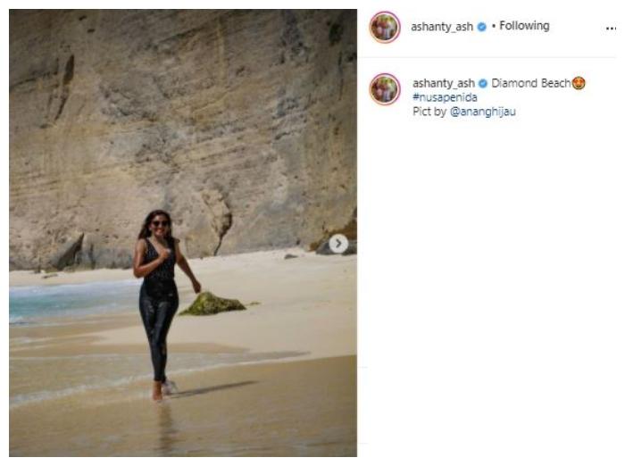 Ashanty berkulit eksotis. (Instagram/@ashanty_ash)