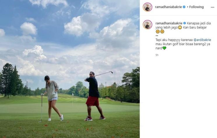 Nia Ramadhani dan Ardi Bakrie. (Instagram/@ramadhaniabakrie)