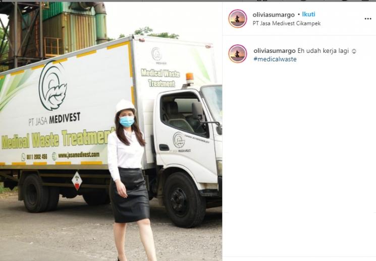 Istri Denny Sumargo, Olivia Allan (Instagram/@oliviasumargo)