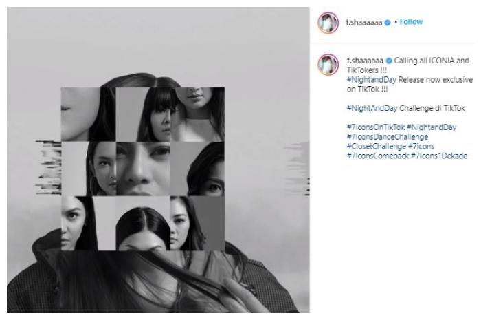 7Icons comeback. (Instagram/@t.shaaaaaa)