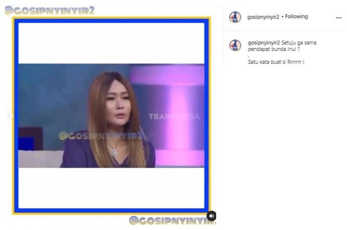 Denise Chariesta tantang Inul Daratista. (Instagram/@gosipnyinyir2)