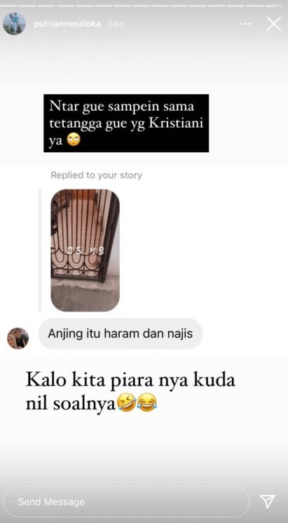 Postingan Putri Anne. (Instagram/@putriannesaloka)