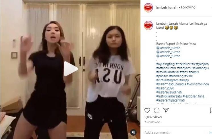 Gisel goyang TikTok (Instagram.com/lambe_turrah)