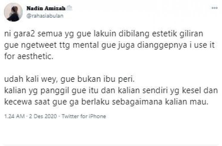 Nadin Amizah trending Twitter (Twitter.com/rahasiabulan)