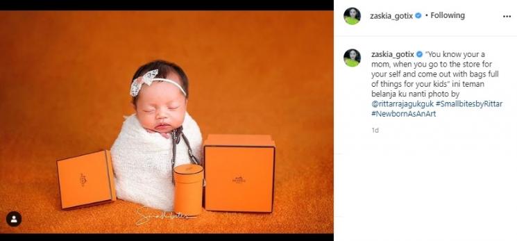 Bayi Zaskia Gotik, Arsila Bungalia Sirkiani. (Instagram/@zaskia_gotix)