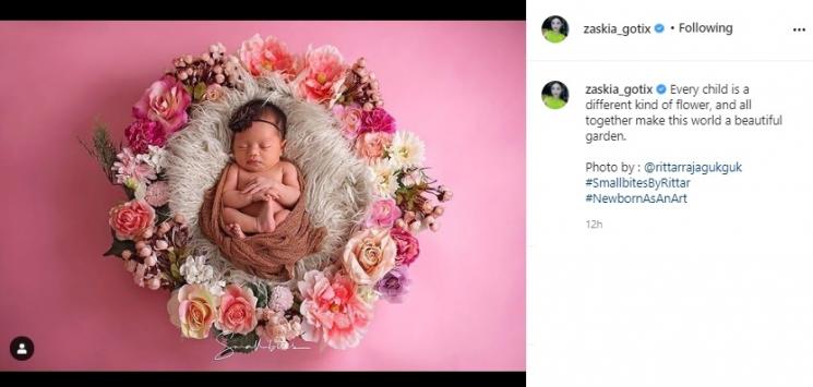Bayi Zaskia Gotik, Arsila Bungalia Sirkiani. (Instagram/@zaskia_gotix)