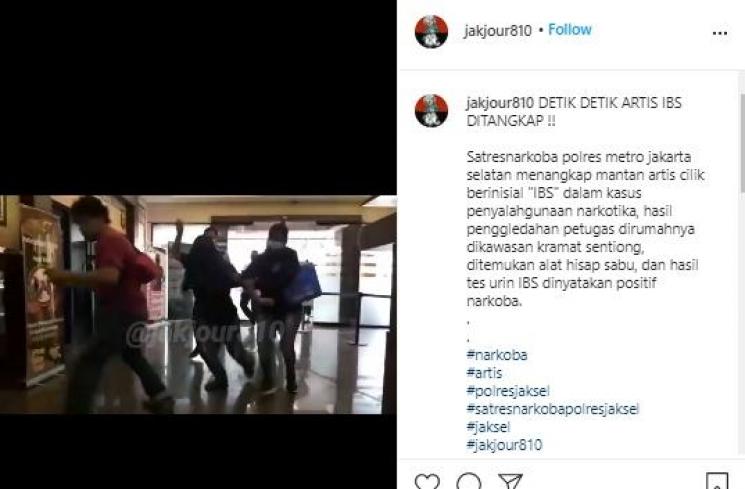 Penangkapan Iyut Bing Slamet (Instagram.com/jakjour810)