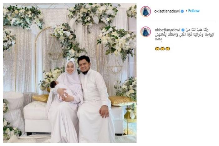 Momen aqiqah anak keempat Oki Setiana Dewi. (Instagram/@okisetianadewi)