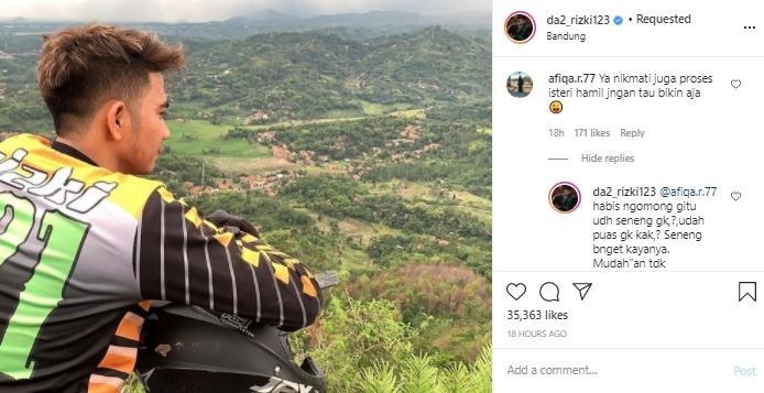 Rizki DA semprot netizen julid (Instagram.com/da_rizki123)