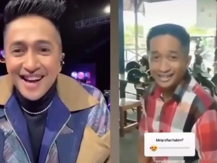 Irfan Hakim melihat pria yang mirip dengannya (TikTok.com/IrfanHakim)