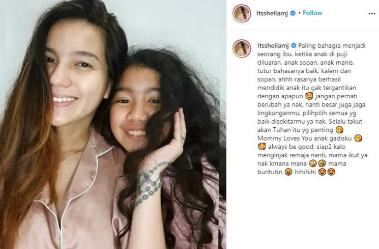 Sheila Marcia dan putrinya (Instagram/@itssheilamj)
