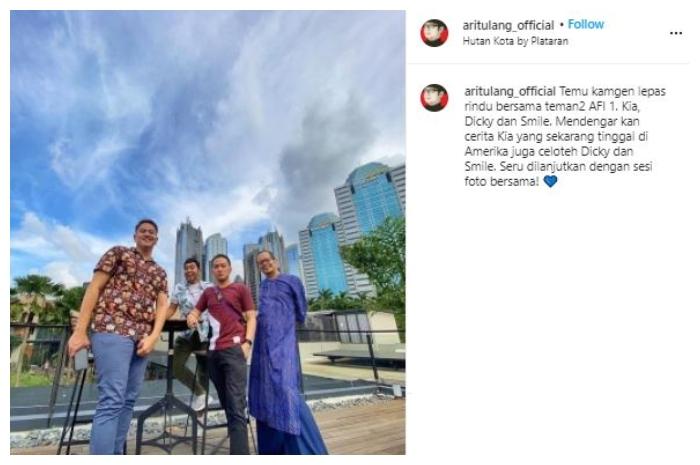 Kia Suban pulang ke Indonesia, reuni AFI 1. (Instagram/@aritulang_official)