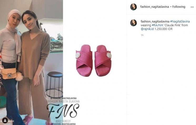 Sandal Nagita Slavina. (Instagram)