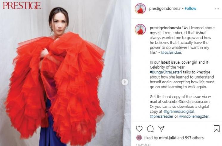 Bunga Citra Lestari (Instagram.com/prestigeindonesia)