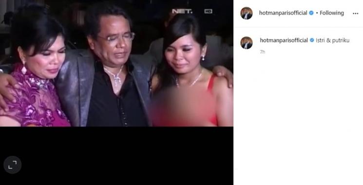 Hotman Paris bersama istri dan putrinya. (Instagram/@hotmanparisofficial)