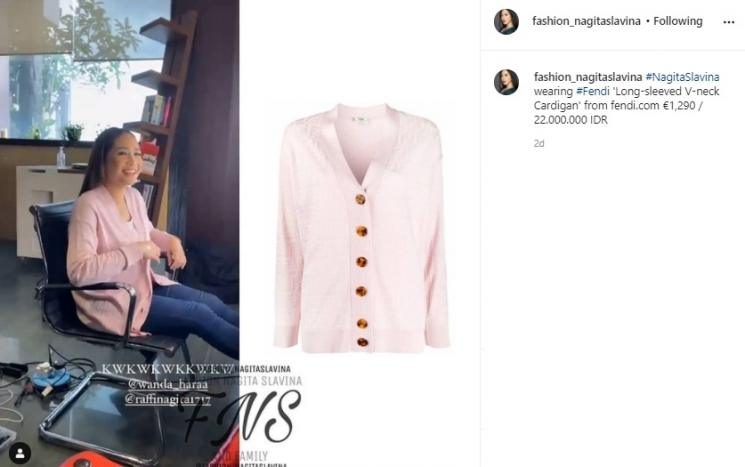Nagita Slavina. (Instagram/@fashion_nagitaslavina)