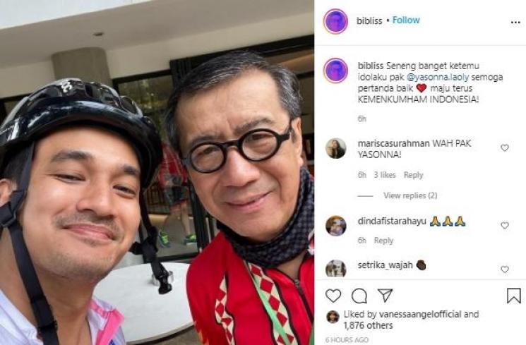 Bibi Ardiansyah ketemu Yasonna Laoly