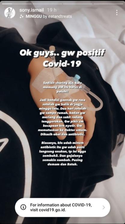 Gitaris J Rocks Sony Ismail Positif Covid 19 Matamata Com