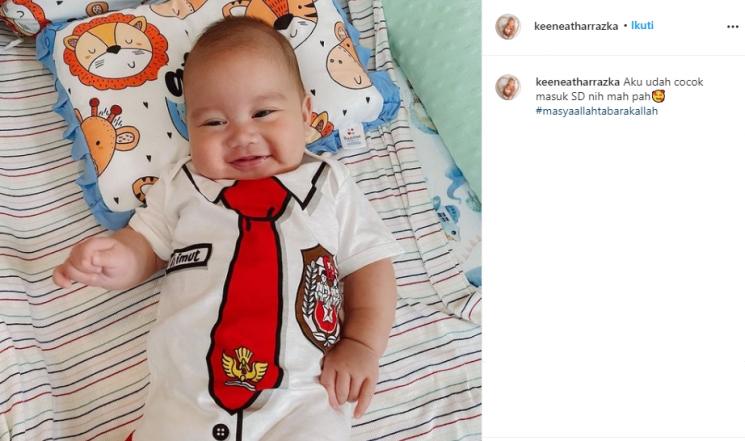 Anak Citra Kirana dan Rezky Aditya, Baby Athar (Instagram/@keeneatharrazka)