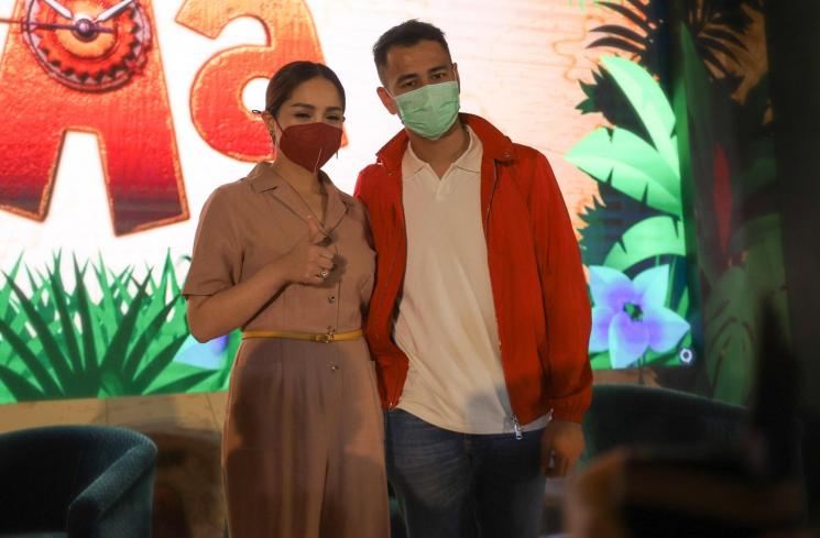Raffi Ahmad bersama sang istri, Nagita Slavina. (MataMata.com/Alfian Winanto)