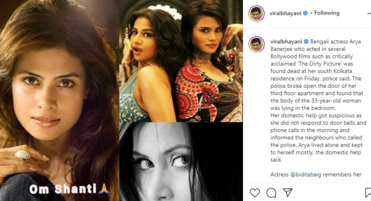 Arya Banerjee meninggal (Instagram/@viralbhayani)