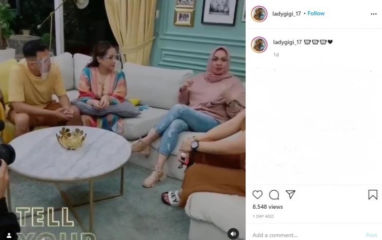 Raffi Ahmad bersama Nagita Slavina, Rieta Amilia, dan Melaney Ricardo. (Instagram/ladygigi_17)