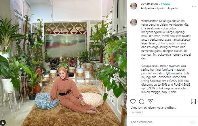 Rumah ibu Rachel Vennya. (Instagram/@vienstasman)