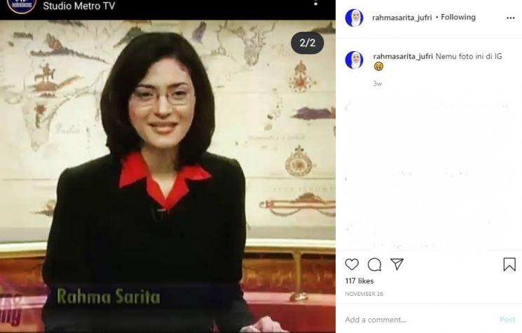 Rahma Sarita. (Instagram/@rahmasarita_jufri)