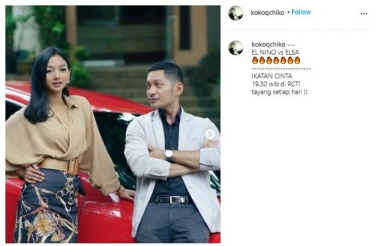 Glenca Chysara dan Evan Sanders. (Instagram/@kokoqchiko)
