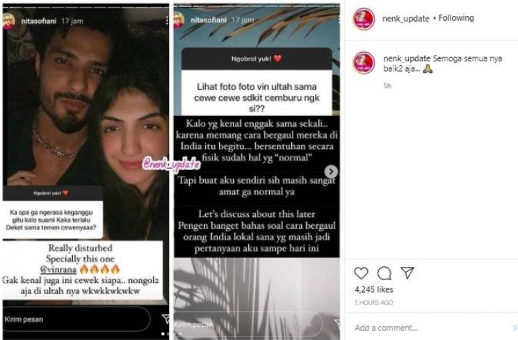 Nita Sofiani ceritakan kisruh rumah tangganya dengan Vin Rana (Instagram.com/nenk_update)