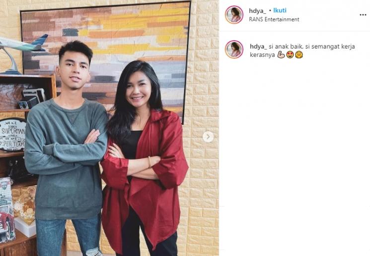Dimas Ramadhan dan manajernya (Instagram/@hdya_)