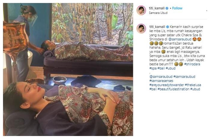 Titi Kamal dan Mbak Lies. (Instagram/@titi_kamall)