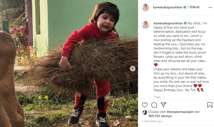 Ultah anak Kareena Kapoor, Taimur Ali Khan (Instagram/@kareenakapoorkhan)