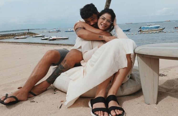 Hana Saraswati dan pacar, Justin Harijawan. (Instagram/@hanahaho)