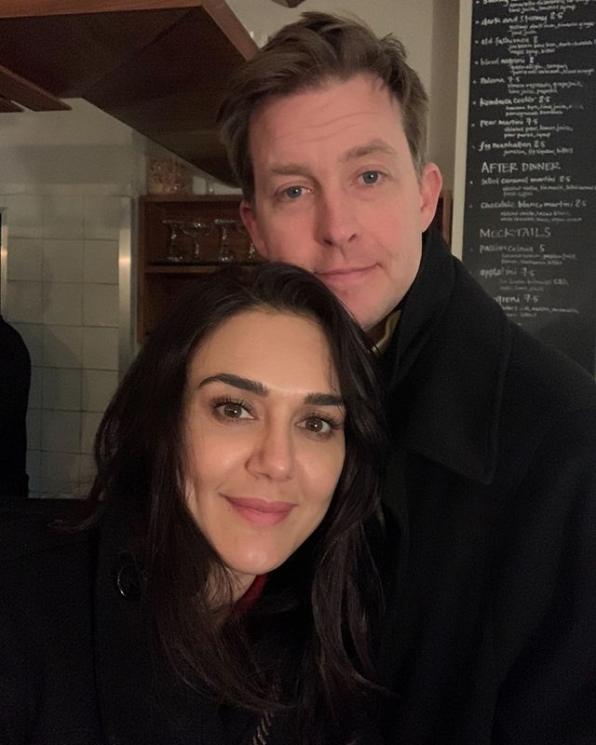 Preity Zinta dan Gene Goodenough (Instagram/@realpz)