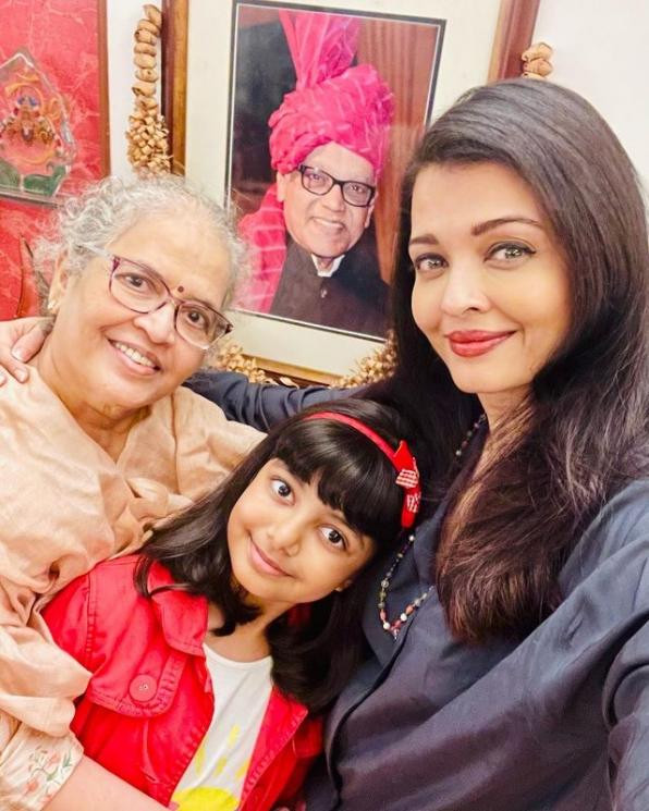 Aishwarya Rai, Aaradhya Bachchan dan ibunya (Instagram/@aishwaryaraibacchan_arb)