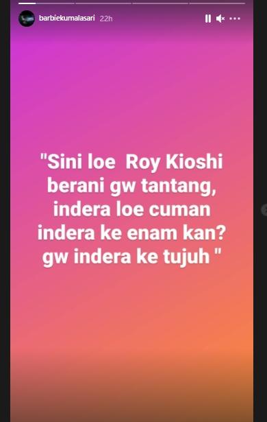 Barbie Kumalasari tantang Roy Kiyoshi (Instagram.com/barbiekumalasari)