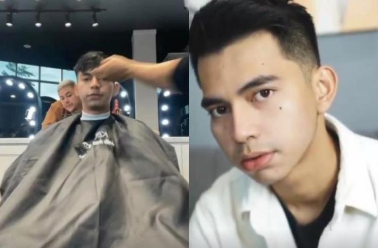 Dimas Ahmad di-makeover Ivan Gunawan. (Instagram/@dimas_baam)