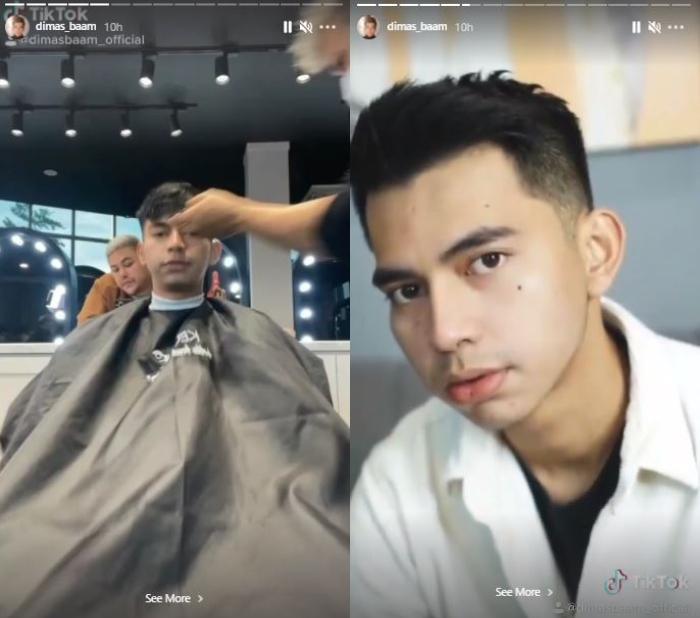Dimas Ahmad di-makeover Ivan Gunawan. (Instagram/@dimas_baam)