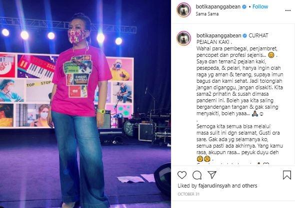 Tika Panggabean. (Instagram/@botikapanggabean)