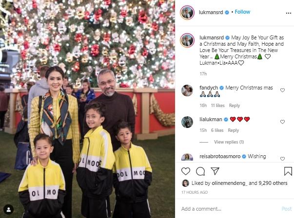 Lukman Sardi rayakan natal (Instagram.com)