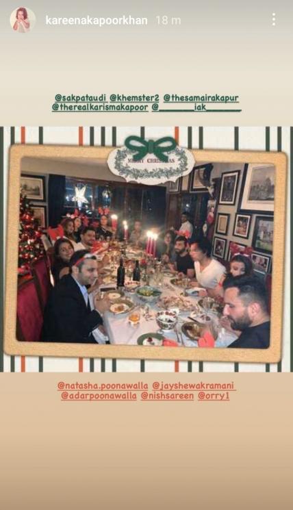 Dinner Natal Kareena Kapoor (Instagram/@kareenakapoorkhan)