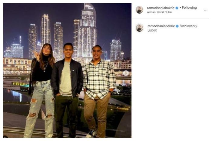 Nia Ramadhani. (Instagram/@ramadhaniabakrie)