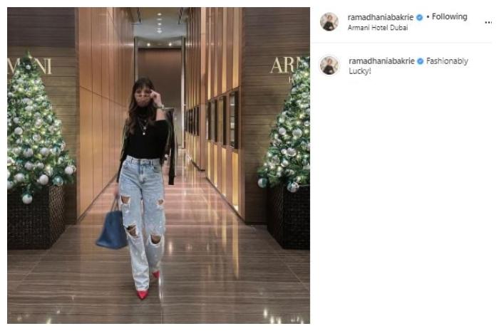 Nia Ramadhani. (Instagram/@ramadhaniabakrie)